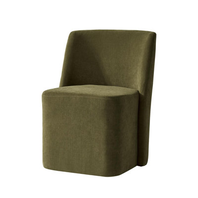 Leonas 32.75'' H Upholstered Dining Chair with Casters