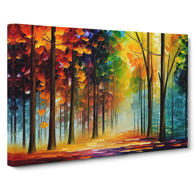 Pretty Forest Vol.3 Abstract - Wrapped Canvas, 35cm H x 50cm W x 3cm D