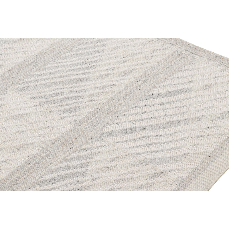 Scandinavian Wool Geometric Area Rug, Rectangle 8' x 10'
