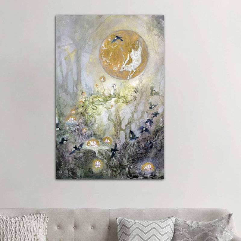 Moongazing by Stephanie Law - Wrapped Canvas Print, 66.04 cm H x 45.72 cm W x 1.91 cm D