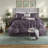 Piece Full Bedding Sets, Polyester Tufted Plum Style For Home