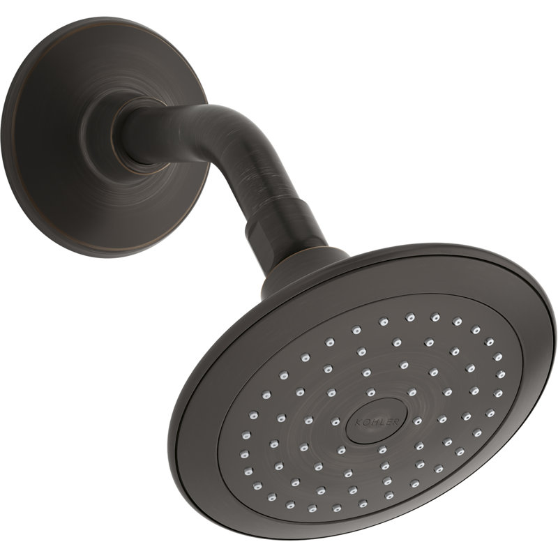 Alteo 2.5 GPM Single-Function Wall-Mount Shower Head with Katalystâ¢ Air-Induction Spray, Oil-Rubbed Bronze