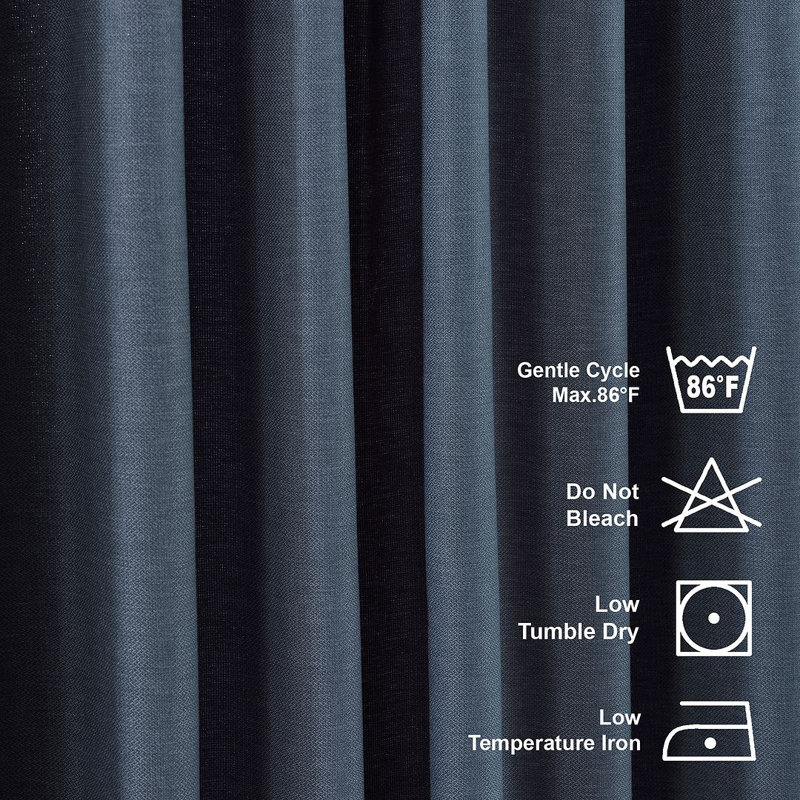 Nappe en faux lin, 156 po x 110 po, Bleu ciel