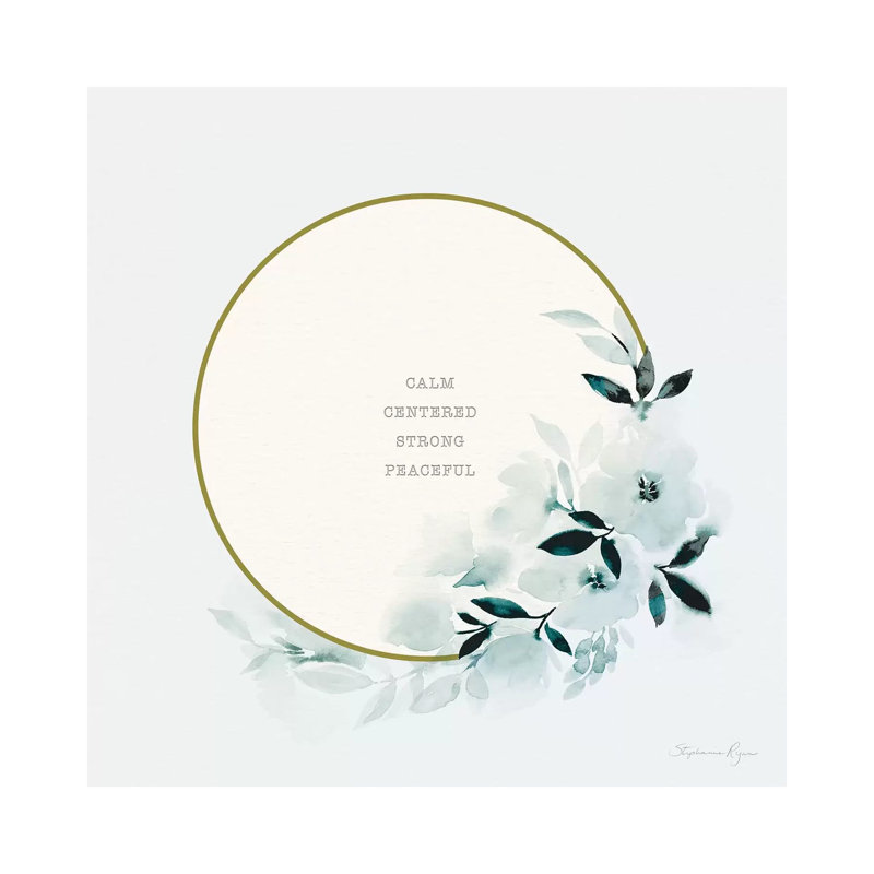 Calm Centered by Stephanie Ryan - Print on Canvas, Wrapped Canvas, 66.04cm H x 66.04cm W x 3.81cm D