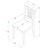  5 Piece Kitchen Table & Chairs Set Includes a Rectangle Dining Room Table with Dropleaf and 4 Solid Wood Seat Chairs, 30x48 Inch, Buttermilk & Cherry-496796312-459596172-414572386