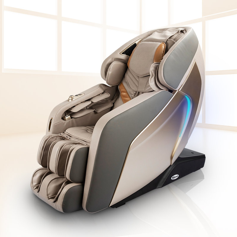 Pro Acro 3D Massage Chair, Taupe Faux Leather, Taupe