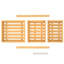 Latunja Wood Cabinet Shelving Rack