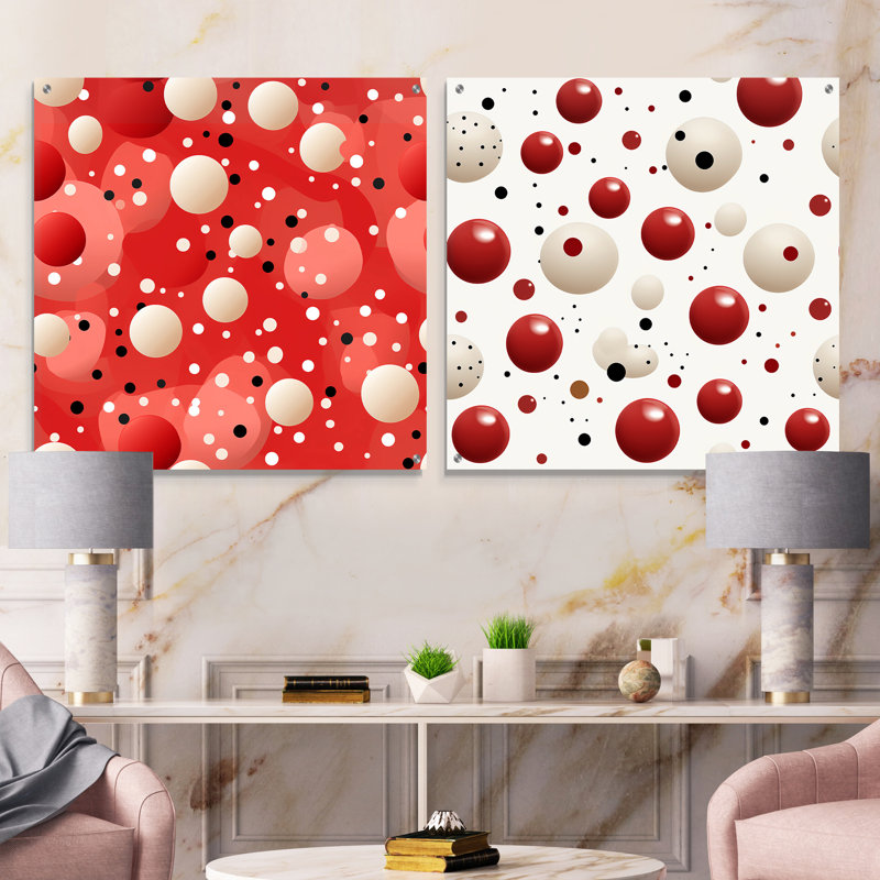 Chloa - Abstract Acrylic Wall Art Glass Set Of 2, 36" H x 73" W