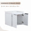 Ensemble de meuble-lavabo simple 18,50 po avec plateau en bois manufacturé Luisandres