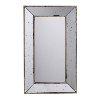 Miroir mural rectangulaire traditionnel 16,5 "x 24" | Plateau multi-usages et miroir de coiffeuse