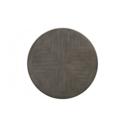 Ensemble de salle à manger gris rond à hauteur de comptoir avec tablettes ouvertes