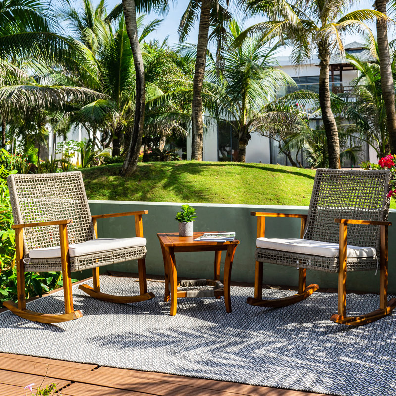 Telscombe 2 - Person Patio Conversation Set with Cushions
