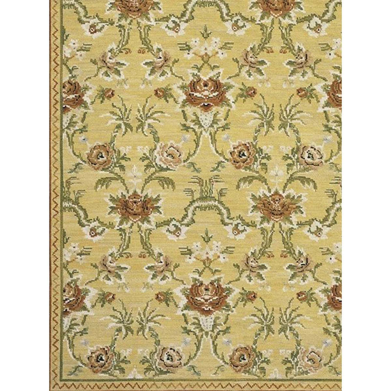 Fresco Azm Wool Floral Area Rug, Rectangle 3'11" x 5'10", 93, 141