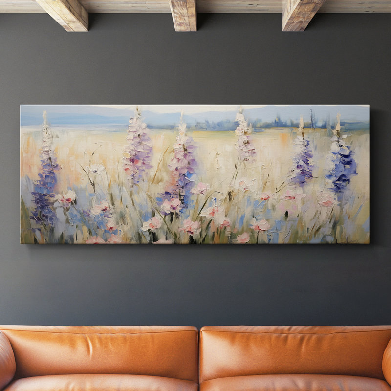 Série paysage - Cxxi - Toile tendue avec châssis - Prêt à accrocher, H 20 po x l 50 po
