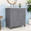 Meuble-lavabo 30 po avec lavabo encastré et rangement avec portes à fermeture douce et tiroir-794745238