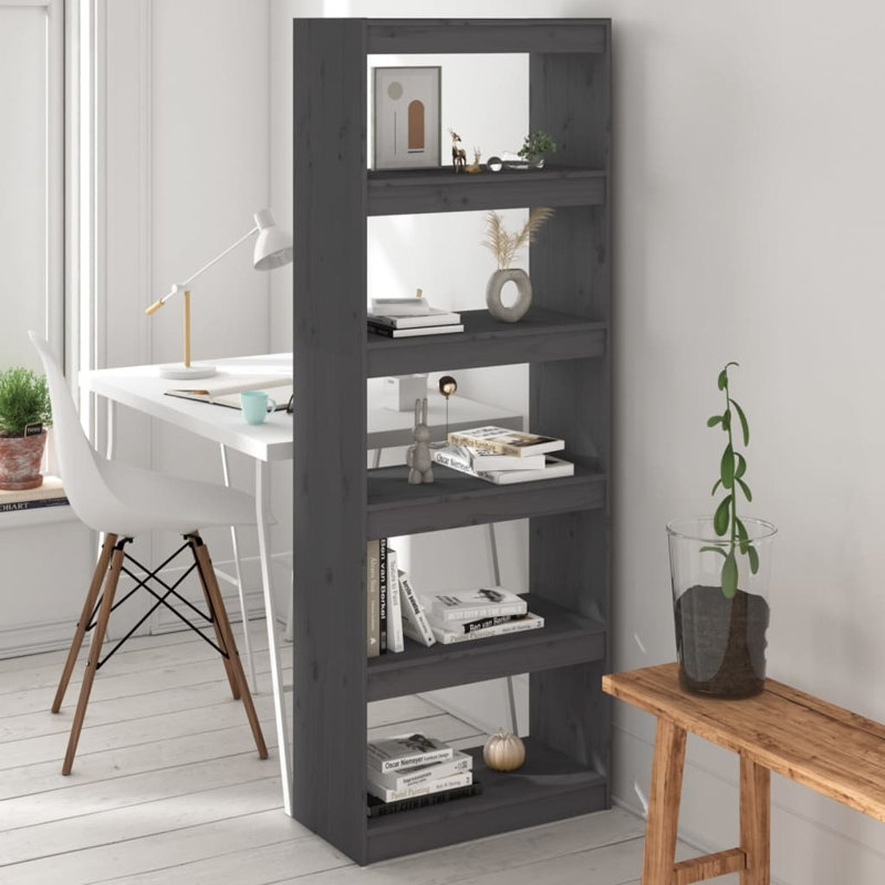 Gelt Manufactured Wood Etagere Bookcase, 167.5cm H x 60cm W x 30cm D, Grey