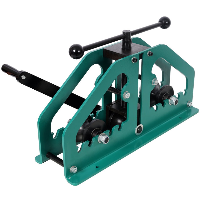 Cintreuse à rouleaux pour tubes, 60 x 17 x 46 cm, acier, 1 pièce, outil de pliage, vert, 6 matrices incluses, Green
