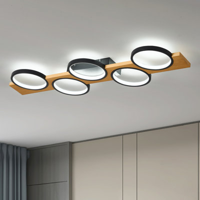 Hurlee 5 - Light 100cm LED Dimmable Flush Mount