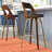Betuel Swivel Upholstered Counter Stool with Solid Wood Frame-106885318-106885319