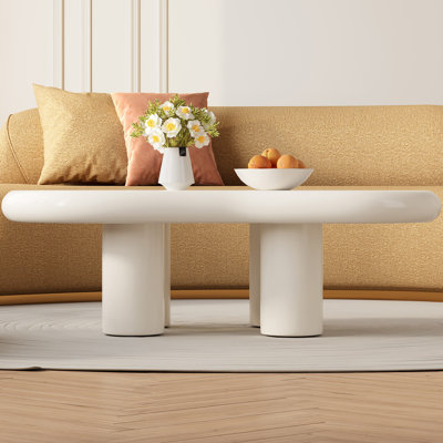 Cream White Coffee Table,Cloud Coffee Table