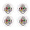 Assiettes en mélamine 10 pouces Harry Potter Poudlard Crest | Ensemble de 4
