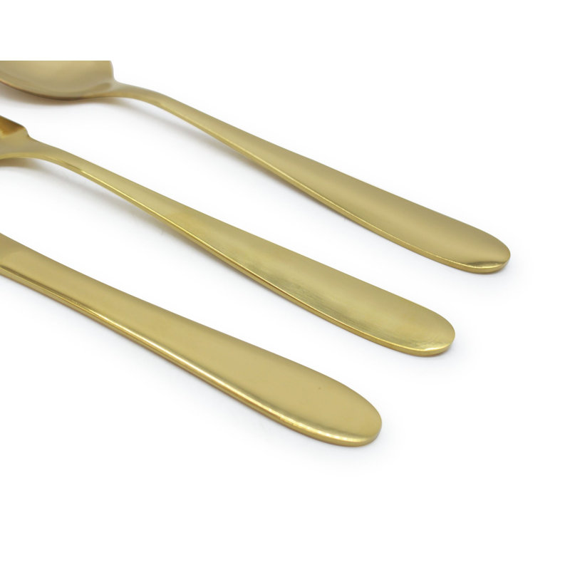 Algernon 24 Piece Cutlery Set Service for 6, Gold