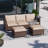 Adey 5 - Person Patio Conversation Set with Cushions-2016548995-2016548992