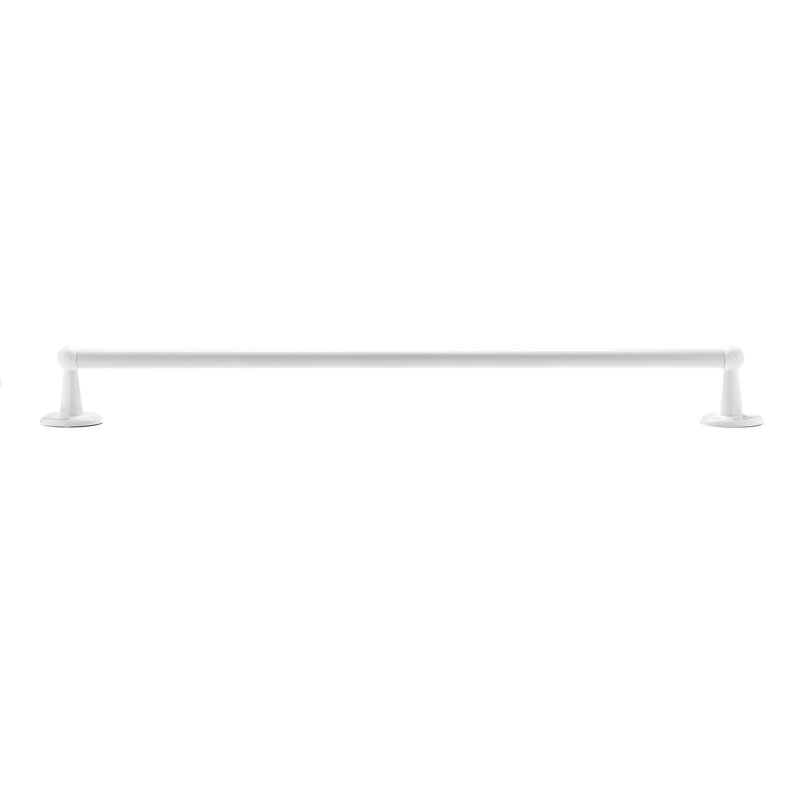 Barre à serviettes murale Euro, Blanc, H 2,32 po x l 25,94 po x P 2,8 po