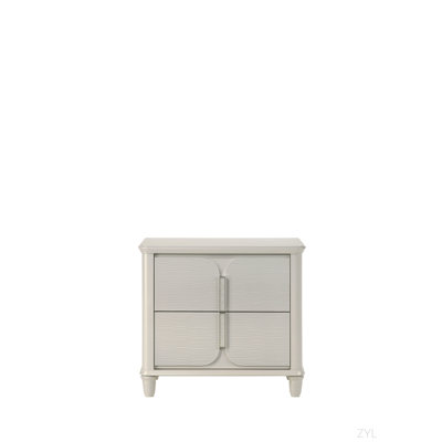 Laveda Pearl White Finish Nightstand