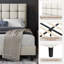 Size Modern Upholstered Bed Frame with Adjustable Square Tufted Headboard-99170189-93363910