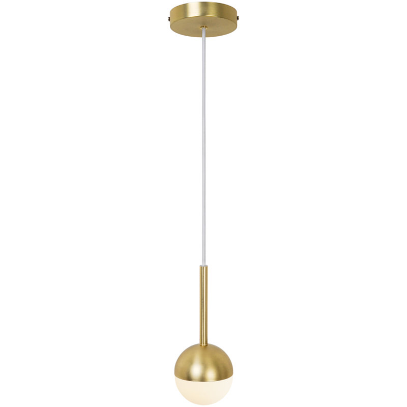 Contina 1 - Light Sphere Pendant, Brass