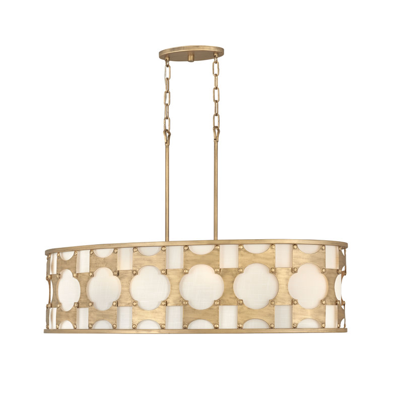 Carter 6-Light Oval Linear Chandelier