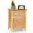 Bourrache Wooden Nightstand with Drawer and Cabinet-104846191