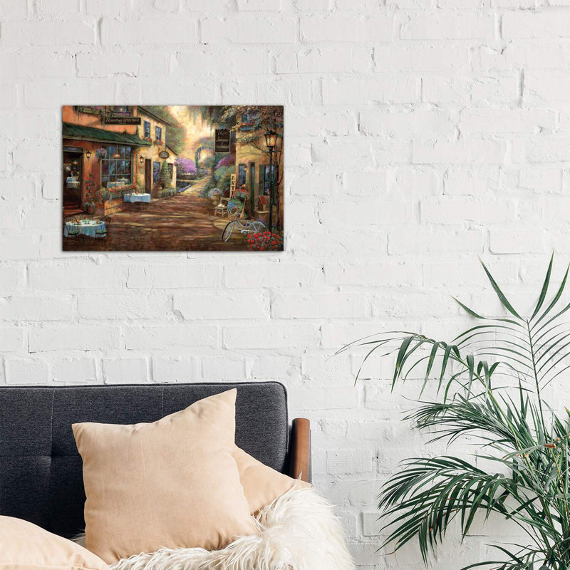 French Town by Ruane Manning - Wrapped Canvas Print, 66.04 cm H x 45.72 cm W x 3.175 cm D