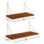 Deux tablettes à supports Doddington