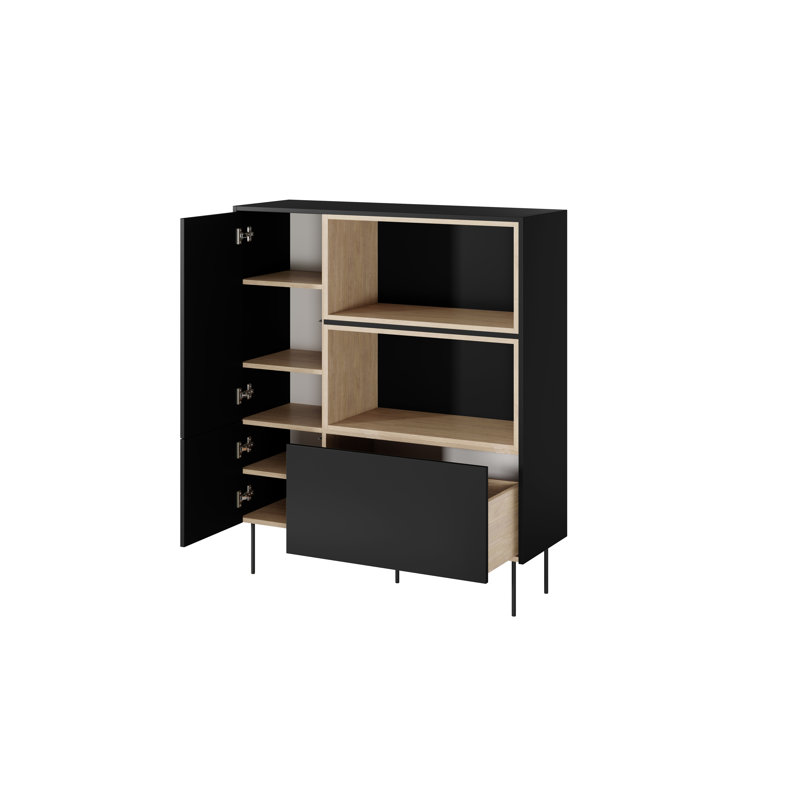 Cabinet 120 2D1SZ, Black