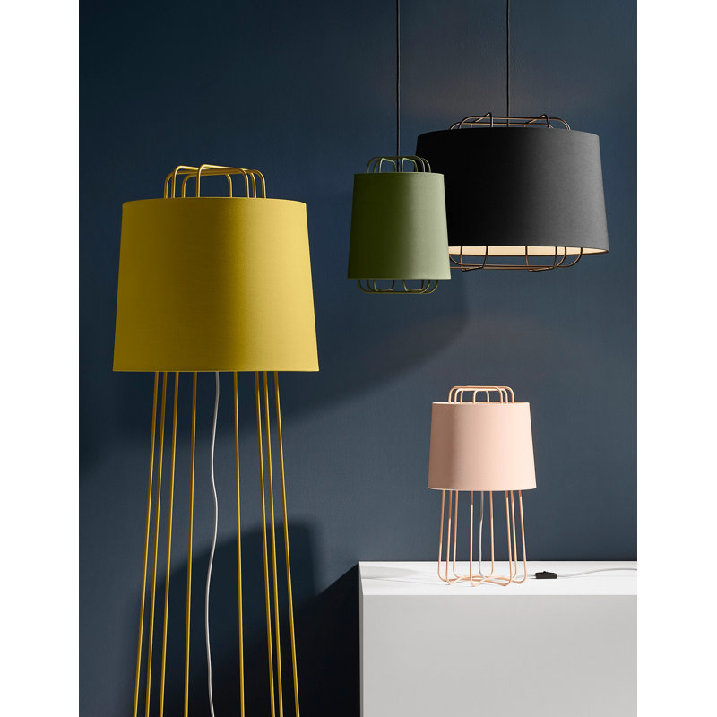 Perimeter 1 - Light Single Pendant, Olive, 14" H x 11" W x 11" D