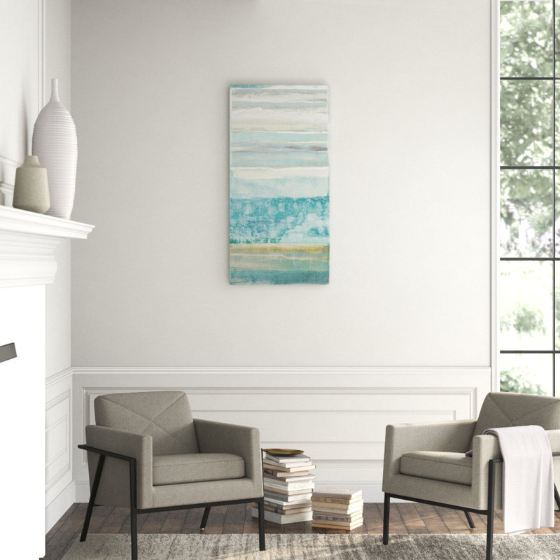 Serenity Pool Print by Zoey Riley, 48" H x 24" W x 1.5" D, Knife Gel