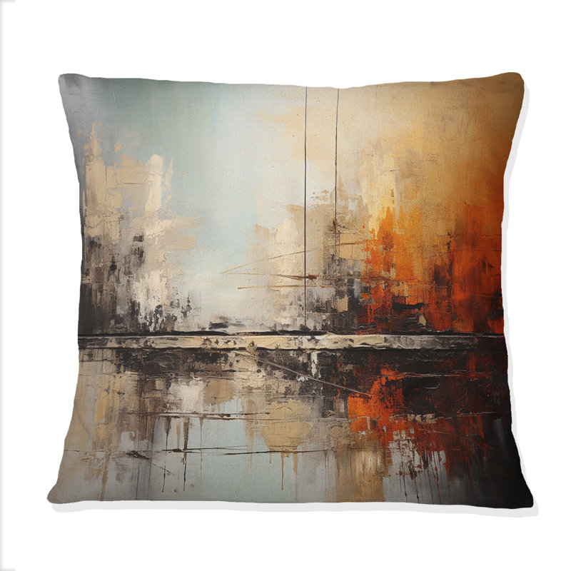 Coussin Teal - Orange Bold Energy II - Dams