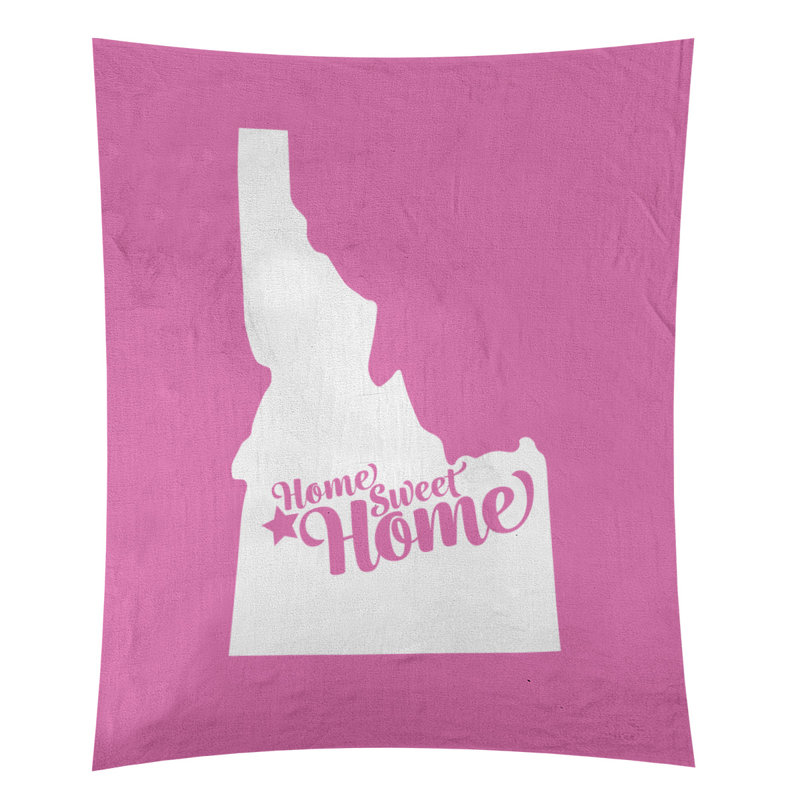 Tapisserie Home Sweet Boise, H 60 po x l 51 po, Rose