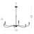 Ilia 6-Light Matte Black Extra Large Chandelier-127380252-130942682