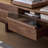 Retro design solid wood TV cabinet