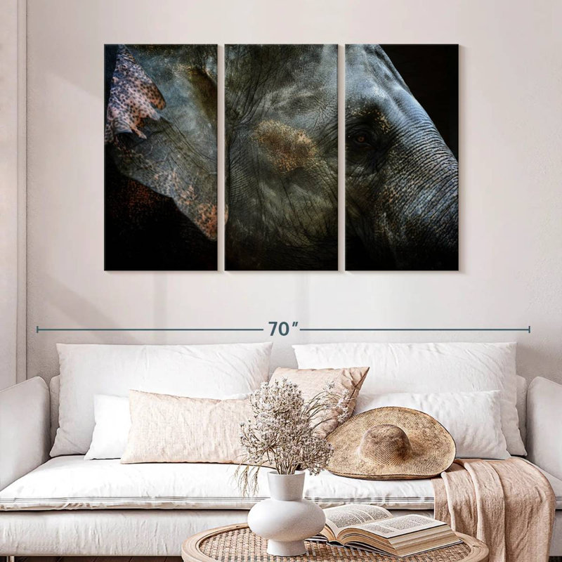 Brampt Asian Elephant Eye, 32" H x 50" W