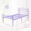 Modern Metal Platform Bed Frame with Headboard & Footboard-1114764080-1107502191