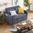 Vadims Upholstered 48.5'' Reclining Sleeper Sofa-1011712057