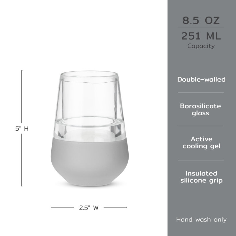 Ensemble de 2 verres à vin en verre