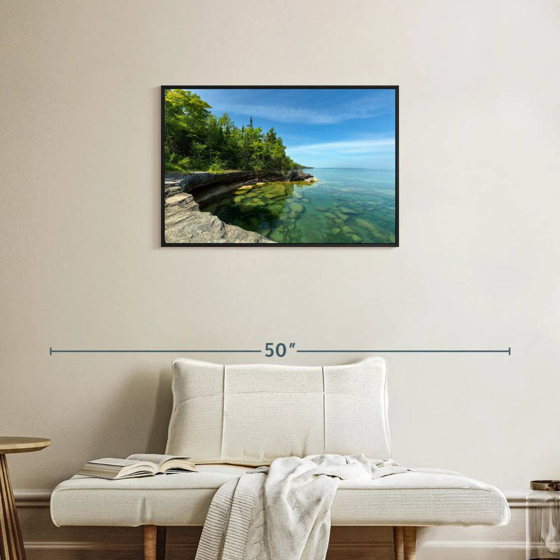 Photographie de Paradise Cove, Cadre flottant noir, 31 po x 21 po