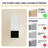 Wall-Mounted Bathroom Cabinet with Open & Closed Storage