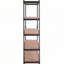 Étagère de rangement VEVOR, réglable à 5 niveaux, capacité de 2 000 lb, étagère de rangement robuste en métal, noire, P 18 po x l 48 po x H 72 po pour la cuisine