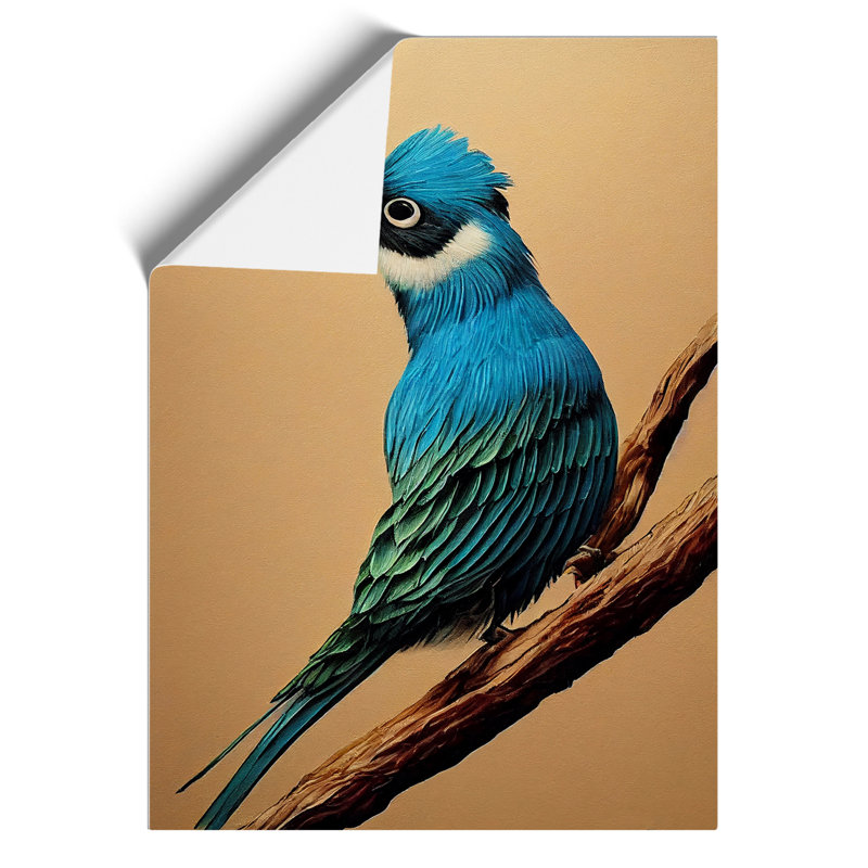 Alert Bird - Wall Art, Paper, 29.7cm H x 21cm W, No Matte